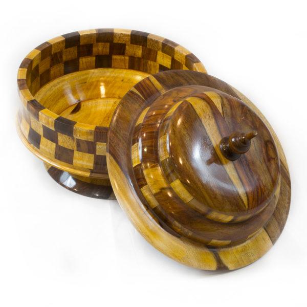 Round Pot with cover - The Linen House