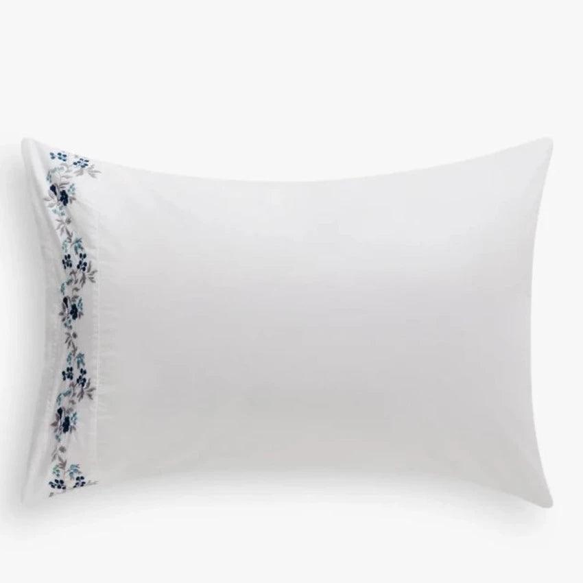 Flower Vine Embroidery Duvet Set - The Linen House