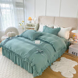 Ruffle With Pleat Duvet Set - The Linen House