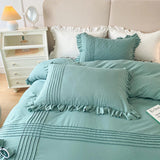Ruffle With Pleat Duvet Set - The Linen House