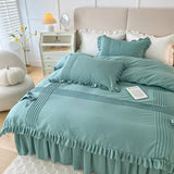 Ruffle With Pleat Duvet Set - The Linen House