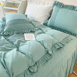 Ruffle With Pleat Duvet Set - The Linen House