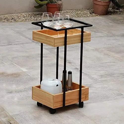 Metal Frame with MDF Sheet Trolley - The Linen House
