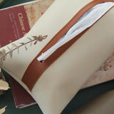 Car Mounted Leather Tissue Bag - The Linen House