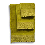 Lace Bath Towels Set - The Linen House
