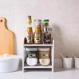 Sundries Waterproof PVC Desktop Rack (2 Tier) - The Linen House