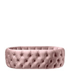Pink Velvet Tufted Bassinet - The Linen House
