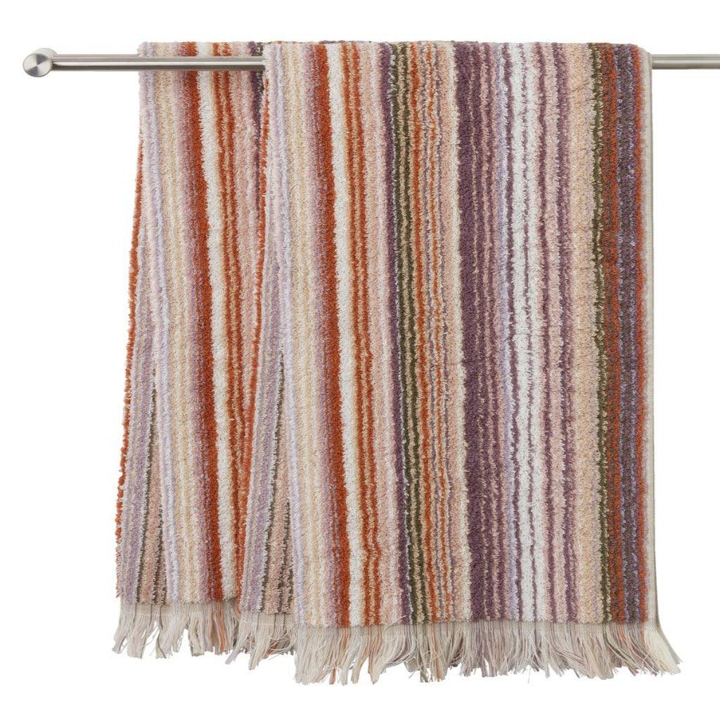 Multi Lines 3 Piece Imported Bath Towel Set - The Linen House