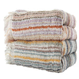 Multi Lines 3 Piece Imported Bath Towel Set - The Linen House