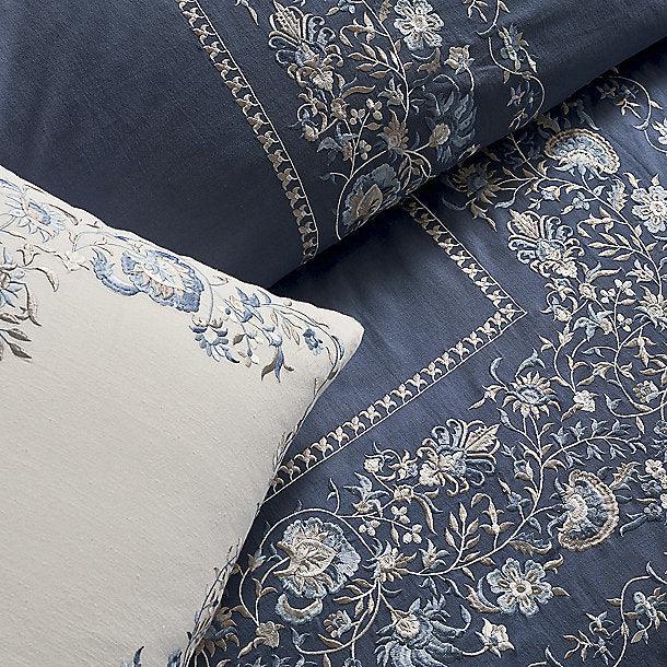 Luxury Fairfield Cotton Satin Embroidery Duvet Set - The Linen House
