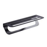 Elegant Black Towel Bar Towel Rack - The Linen House