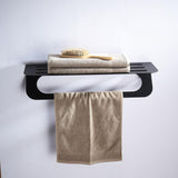 Elegant Black Towel Bar Towel Rack - The Linen House
