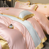 Modern Luxury Embroidered Duvet cover - The Linen House