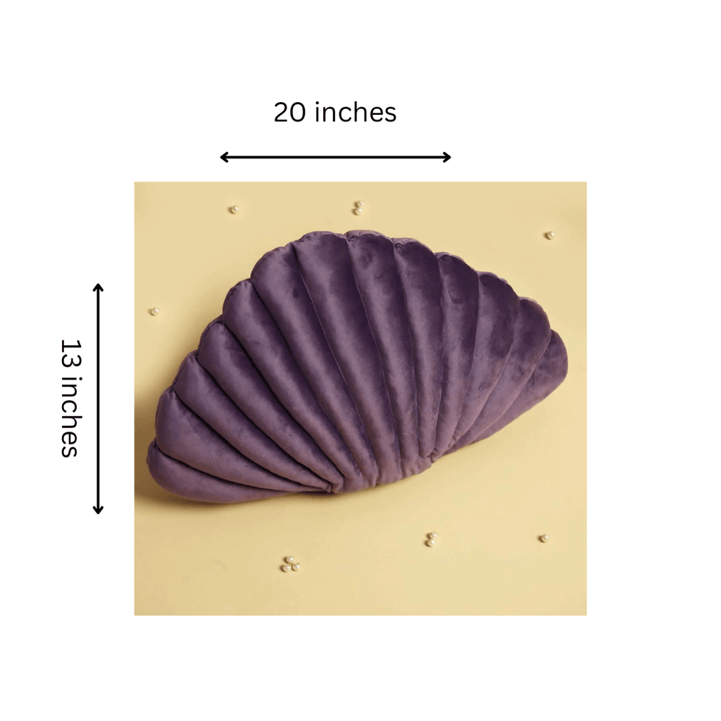 Seashell Decorative Velvet Baby Cushion - The Linen House