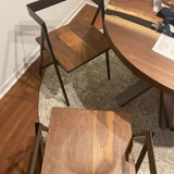 Handcrafted MDF and Metal Frame Dining Chair