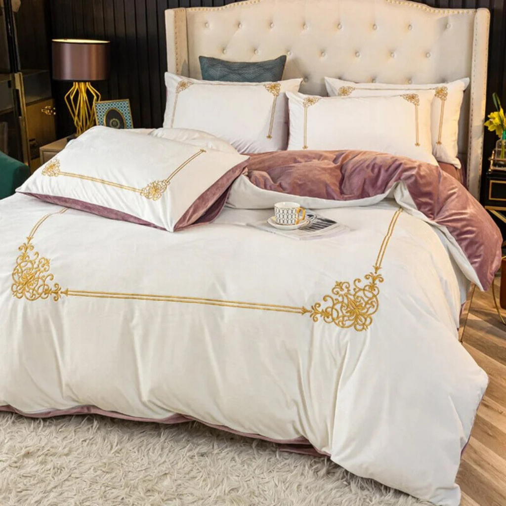 Winter Thick Coral Velvet Duvet Set - The Linen House