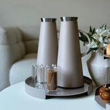 Metal Round Serving Tray - The Linen House