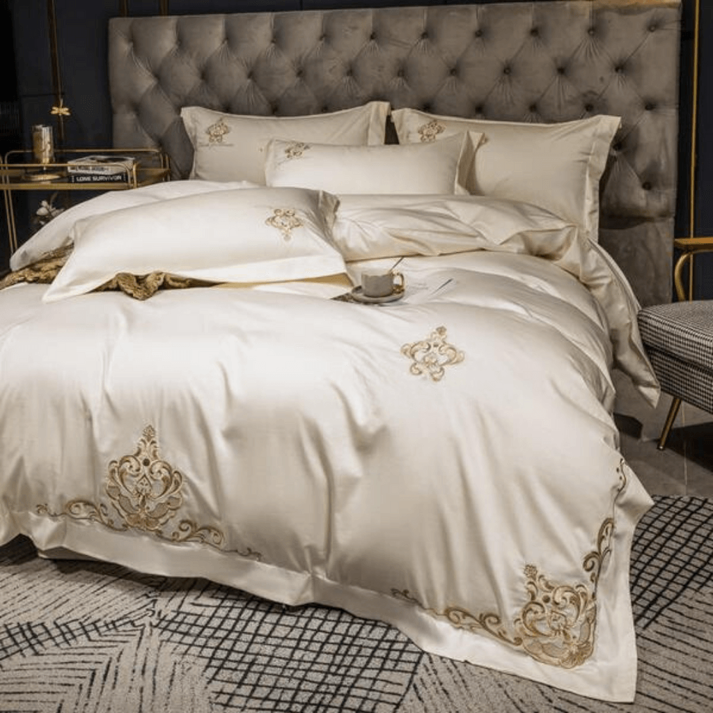 Elegant Embroidery Duvet Set - The Linen House
