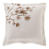Embroidered Duvet Set With Japanese Foliage Pattern - The Linen House