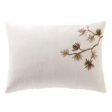 Embroidered Duvet Set With Japanese Foliage Pattern - The Linen House