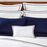 Spencer Sateen Border Duvet Cover - The Linen House