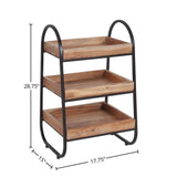 Tall 3-Tier Tray Top End Table - The Linen House