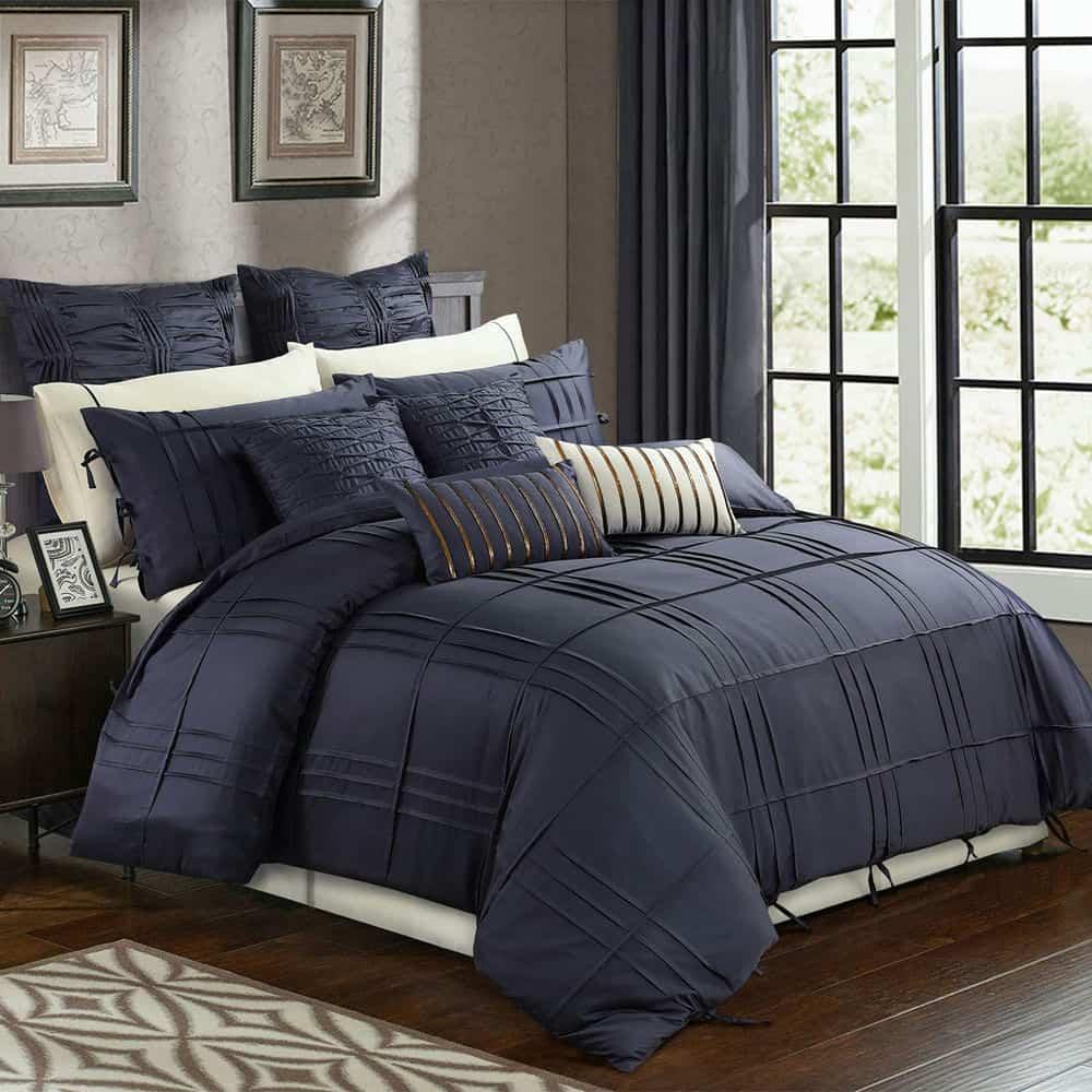 Tetra Pleat Duvet Set - The Linen House