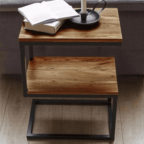 Highline S Shaped Corner Side Coffee Table - The Linen House