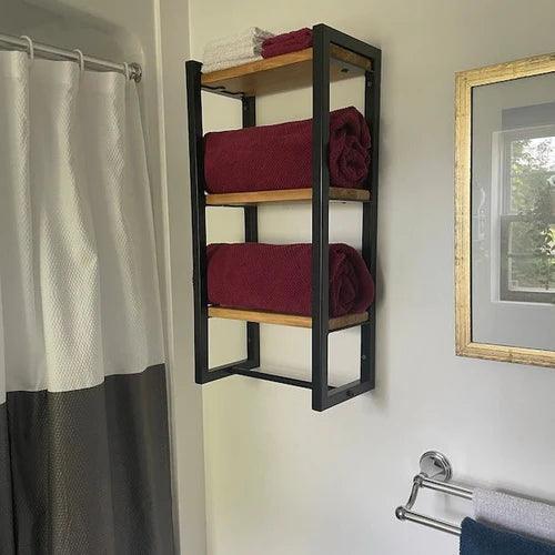 3-Tier Bathroom Shelf, Storage for Towel - The Linen House