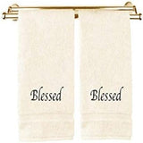 Blessed (Set of 2 Bath Towels) for Bathroom - The Linen House