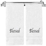Blessed (Set of 2 Bath Towels) for Bathroom - The Linen House