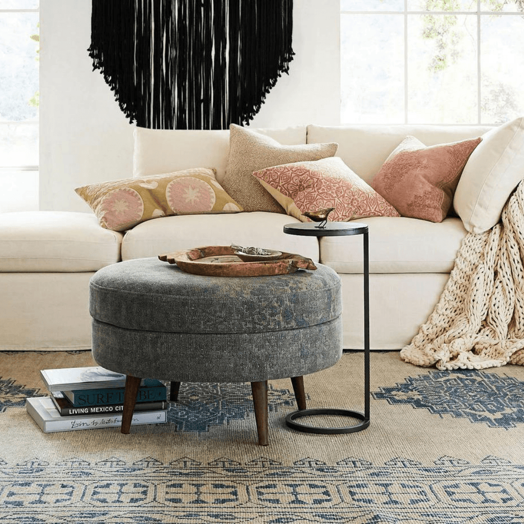 Duke Round Metal Accent Table - The Linen House