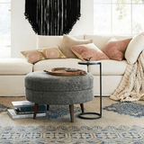 Duke Round Metal Accent Table - The Linen House