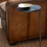 Duke Round Metal Accent Table - The Linen House