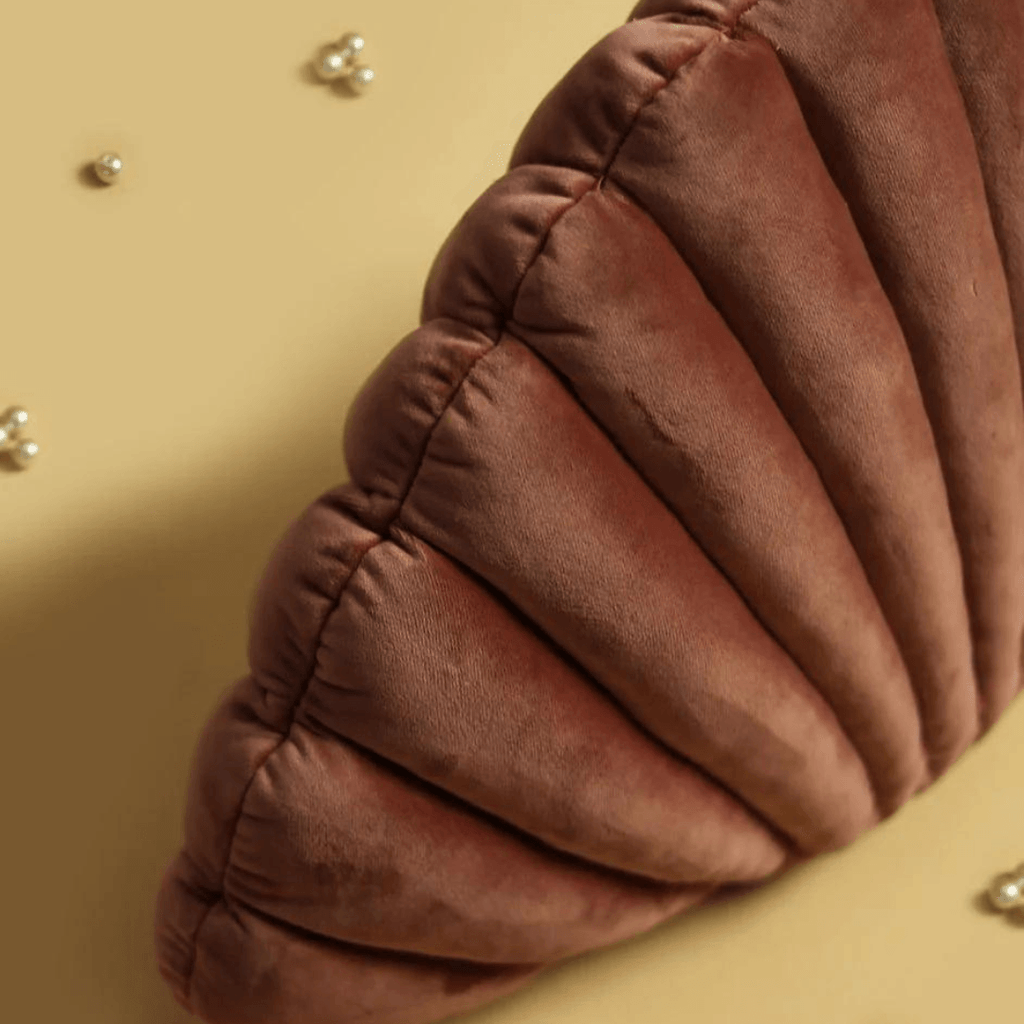 Seashell Decorative Velvet Baby Cushion - The Linen House