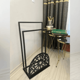 Handcrafted Metal Prayer Rug Stand - The Linen House