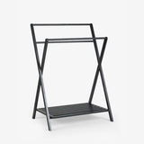 Black Folding Towel Rack