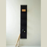 Tall Black Metal Wall Hanging With Four Shelves