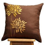 Embroidered Cushion Cover - The Linen House