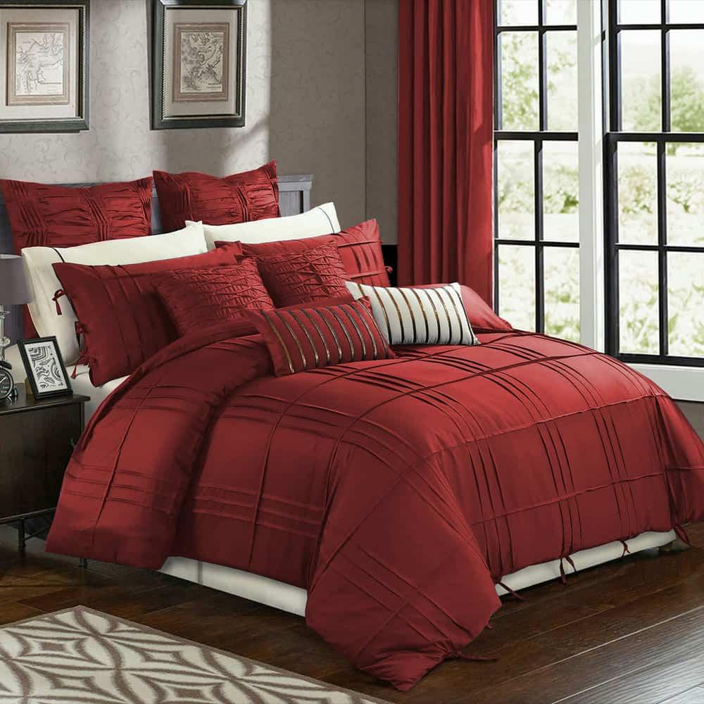 Tetra Pleat Duvet Set - The Linen House