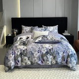 Vintage French Style Rose Printed Duvet Set – Romantic & Timeless Elegance