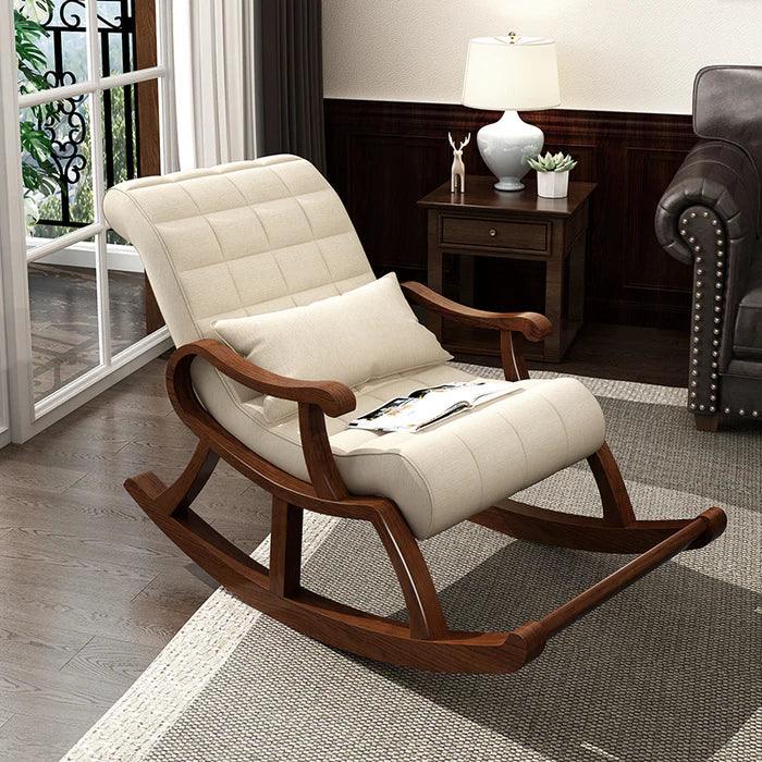 Solid Wood Rocking Chair - The Linen House