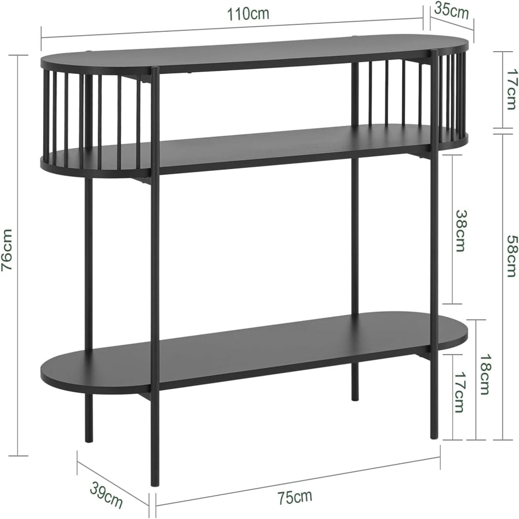 3 Tiers Console Table Hall Table Living Room Console Table