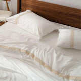 Luxury Duvet With Mash Ground Lace(green) - The Linen House