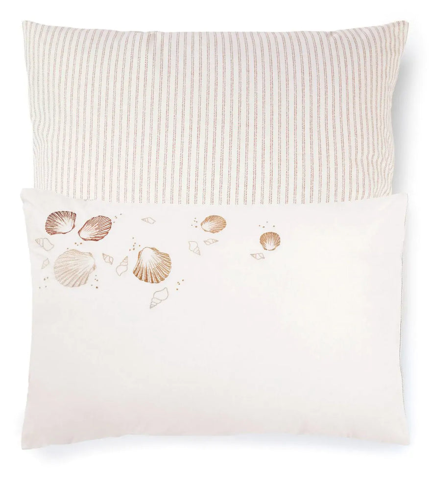 Sea Shell Embroidery Duvet Set - The Linen House