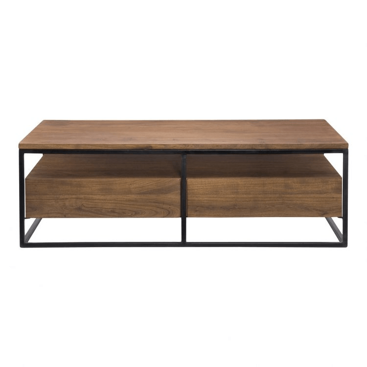 Black Metal and MDF Table - The Linen House