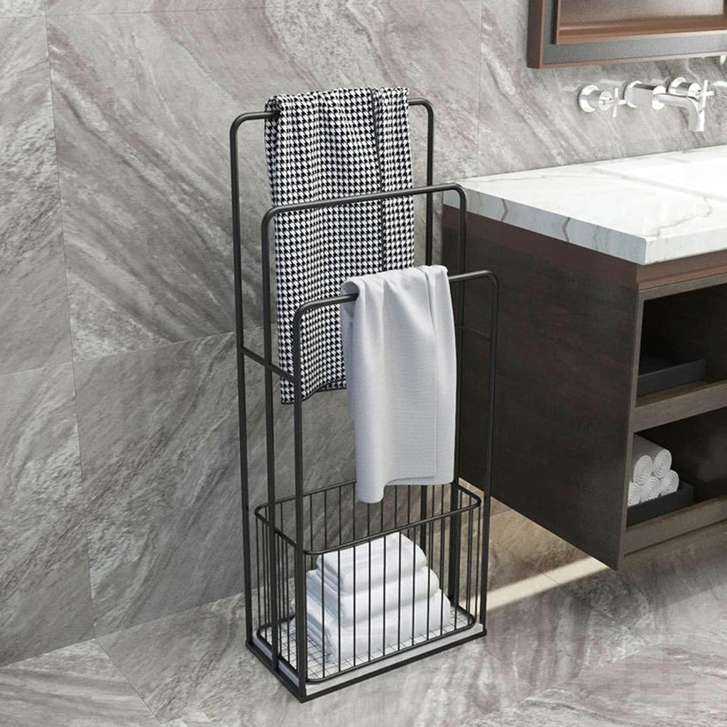 Modern Freestanding Towel Rack with Study Towel Rail