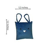 Baby Cushion Silver Blue - The Linen House