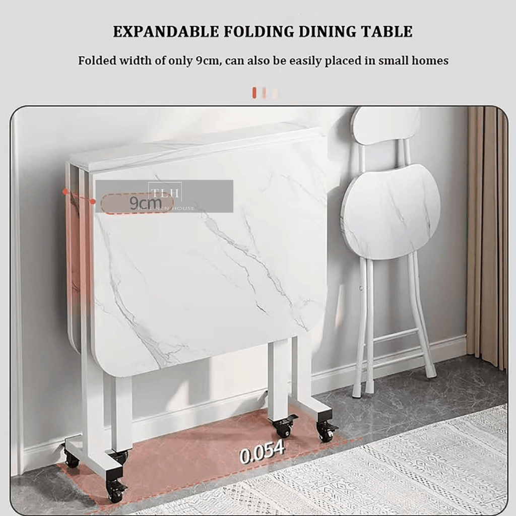 Multifunctional Folding Dining Table - The Linen House