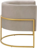 Contemporary Armchair with Metal Frame - Durable & Stylish Seating